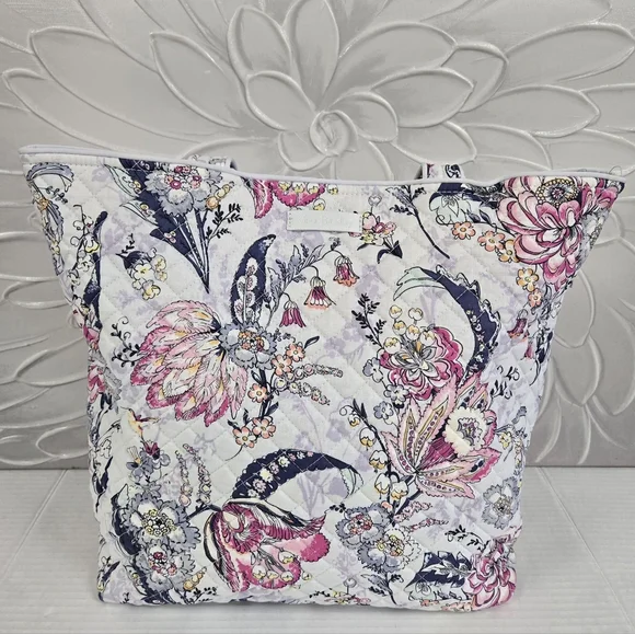 Vera Bradley Iconic Tote Bag Hummingbird Park - Picture 9 of 13